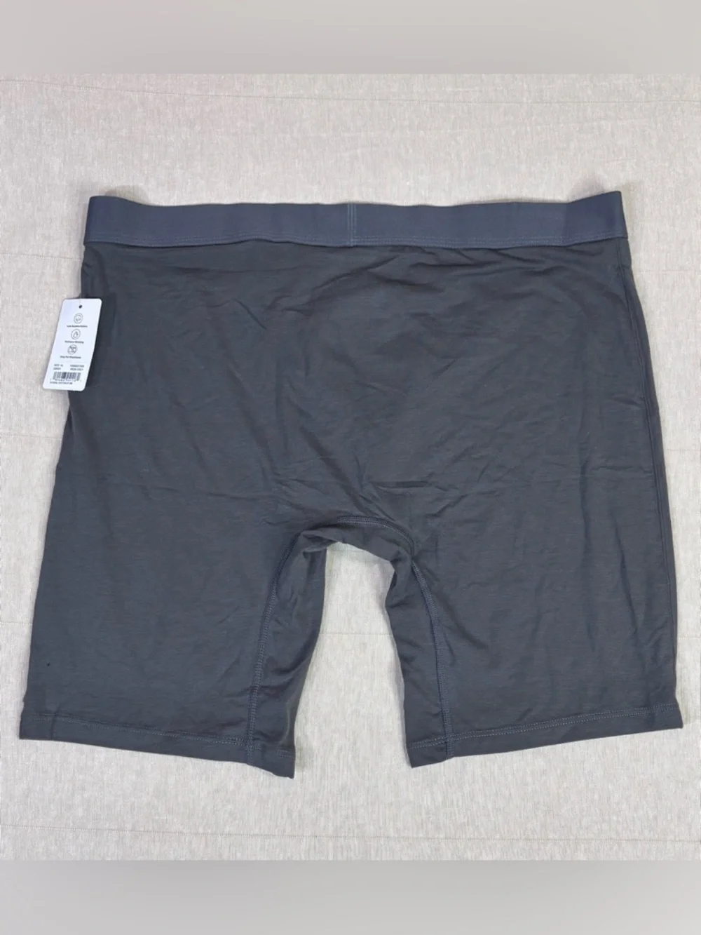 Tommy John Cool Cotton Boxer Briefs XL Gray 8” Luxe Stretch NWT